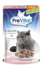 Prevital 85g NATUREL kapsa kočka pstruh v želé