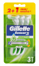 Gillette Sensor3 Sensitive 2+1 Zdarma