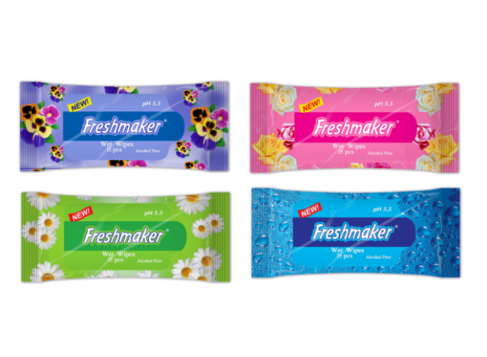 FreshMaker Vlhčené Kapesníky 15ks Flowers