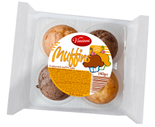 Muffiny - Vincinni Muffins 140g Kakao a vanilka