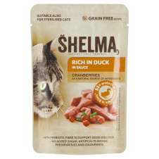 Shelma 85g kapsička kočka s kachním a brusinkami v omáčce