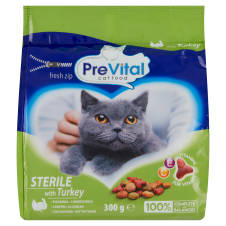 PreVital 0,3kg Kompletní krmivo pro dospělé sterilizované kočky s krůtím