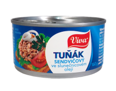 Viva - Tuňák sendvičový ve slunečnicovém oleji 160g