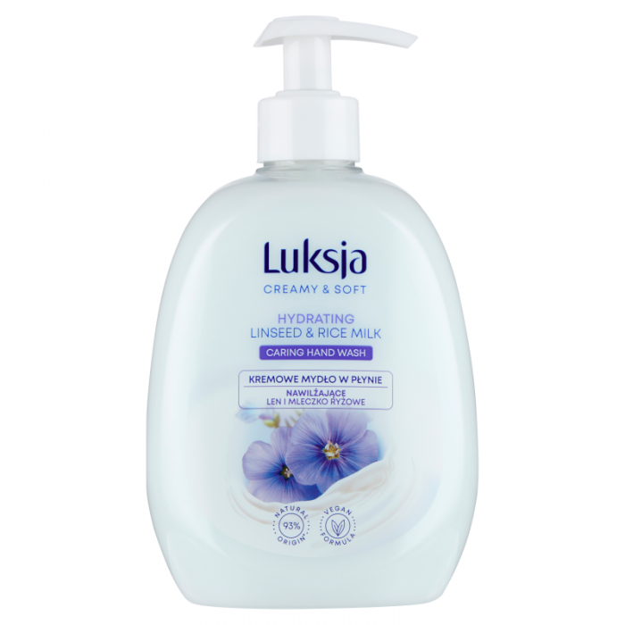 Luksja tekuté mýdlo Linseed & Rice Milk 500ml