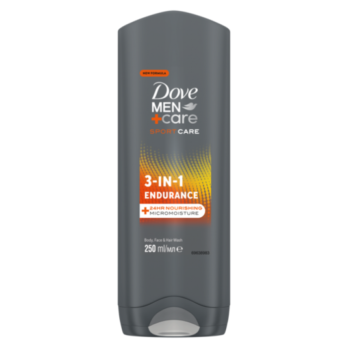 Dove MEN Sprchový Gel 250ml 3in1 Endurance