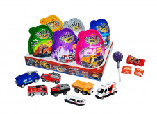 CAR TOY EGG – maxi vejce 4v1 20g