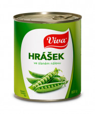 Viva - Hrášek ve slaném nálevu 800g