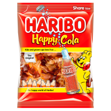 Haribo Happy cola želé cukrovinky s příchutí ovoce a coly 200g