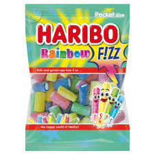 Haribo Fizz Rainbow želé s ovocnými příchutěmi 85g