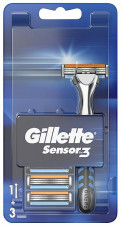 GILLETTE Sensor 3 Kazeta + 6 náhradní hlavič