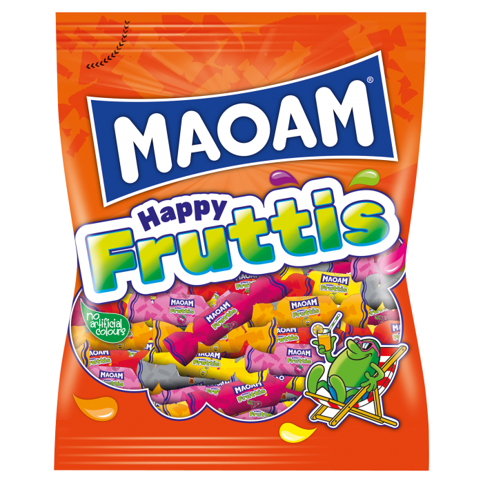 Maoam Happy fruttis žvýkací bonbony, částečně s příchutí coly 175g