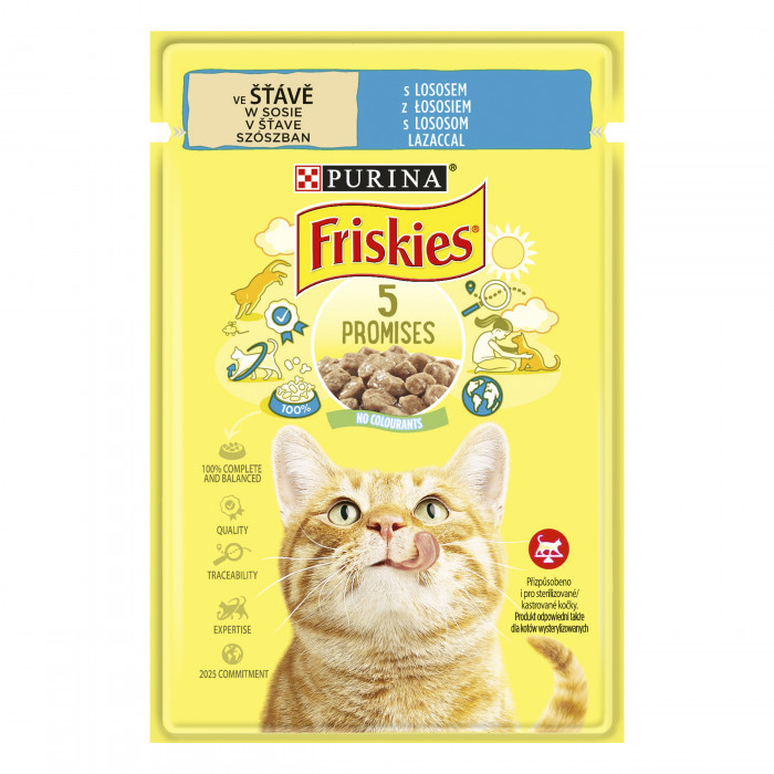 FRISKIES kapsička 85g s lososem