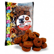 FINE DOG Frolls soft & tasty MĚKKÁ šťavnatá HOVĚZÍ kolečka 400g - SÁČEK