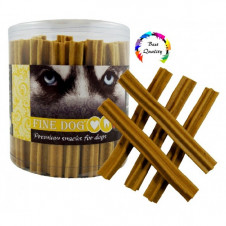 FINE DOG Jerky kříž sýrový 12,5cm 50ks - DÓZA