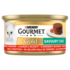 GOURMET Gold 85g Savoury Cake s hovězím a rajčaty