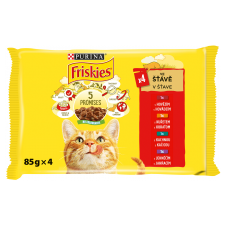 FRISKIES multipack 4x85g - kuře/hovězí/jehněčí/kachna