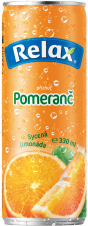 Relax 330ml limonáda Pomeranč plech