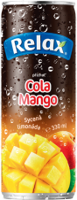 Relax 330ml limonáda Cola - Mango plech