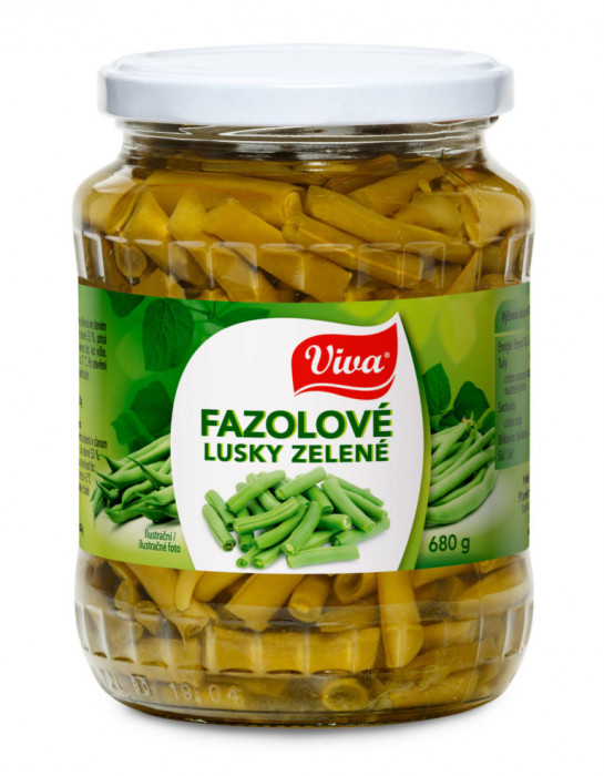 Viva - Fazolové lusky zelené 680g