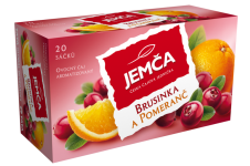 Jemča Ovocné čaje - Brusinka a Pomeranč 40g