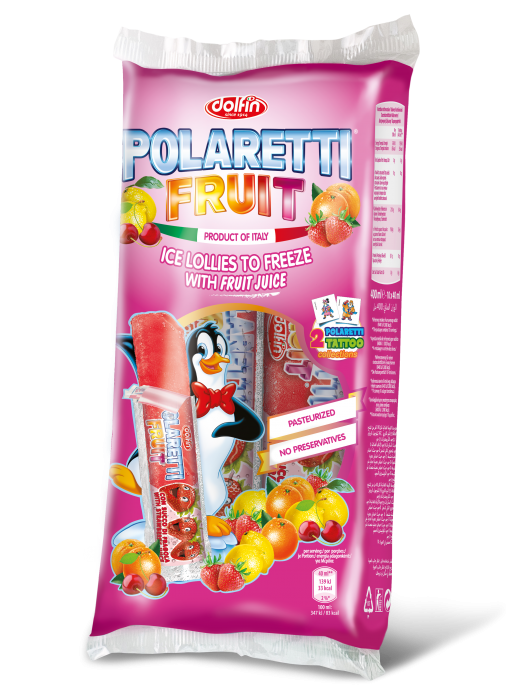 POLARETTI Fruit Juice - Vodní Nanuk s Ovocným Příchutí 400ml ( 10x40ml )