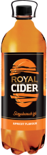 Royal CIDER 1L Alkoholický nápoj s příchutí Meruňka 4,7% Alk.