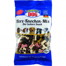 Perfecto Dog Herz-Knochen-Mix masové kostičky a srdíčka pro psy 100g