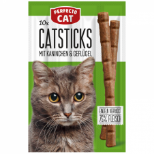 Perfecto Cat Masové tyčky s králičím & drůbežím masem 14cm 10ks / 50g