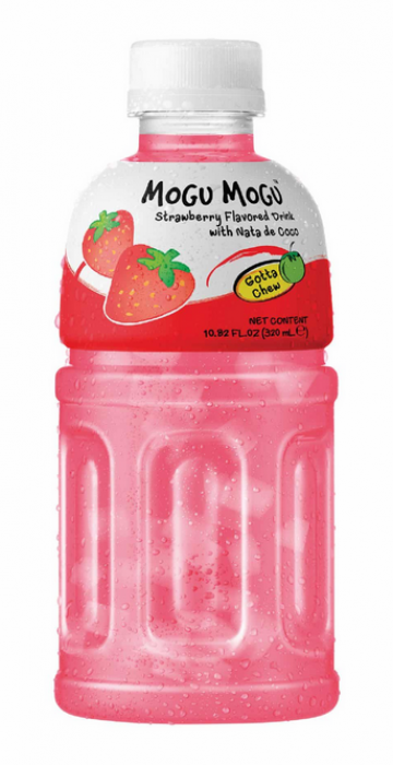 Mogu Mogu kokosové kousky nápoje - Jahoda 320ml