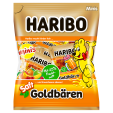 Haribo Goldbären Saft Mini želé medvídci s ovocnými příchutěmi 220g