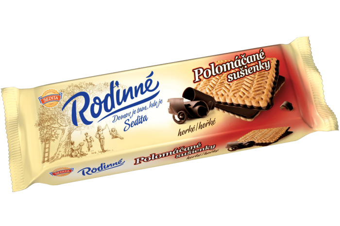 Rodinné Polomáčené sušenky - Hořké 100g