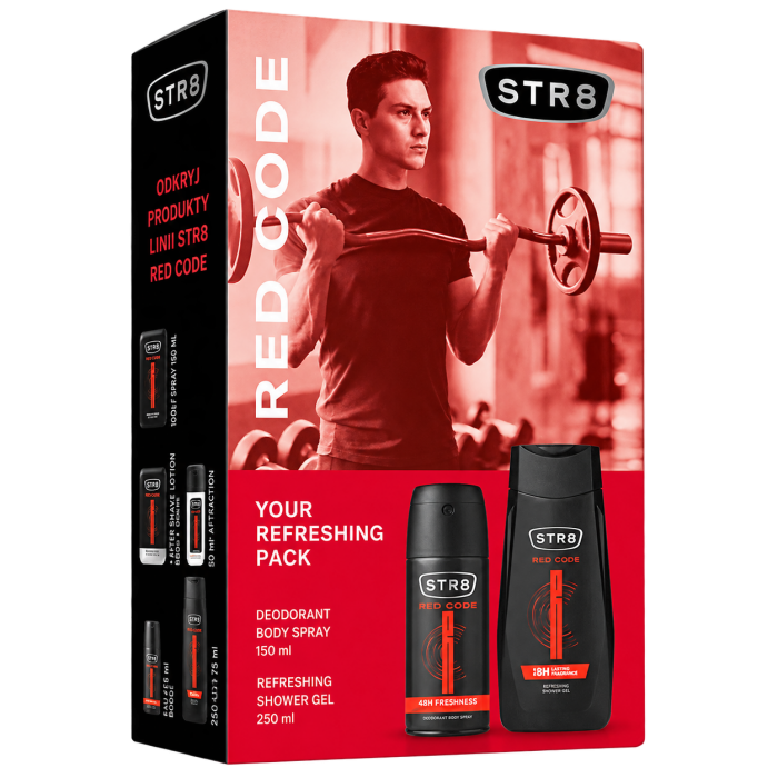 STR8 Kazeta Red Code Deodoranty 150ml + Sprchový gel 250ml