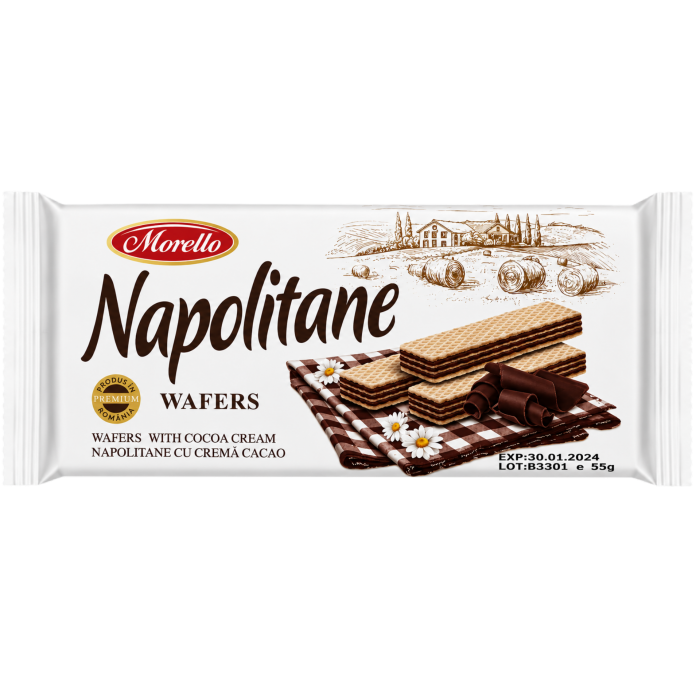 Morello Napolitane wafers Kakaové 50g