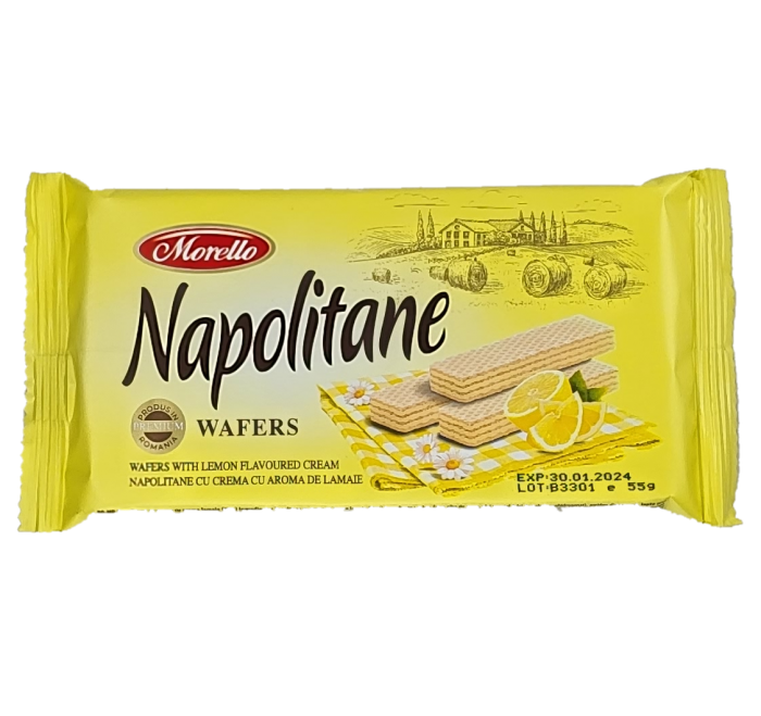 Morello Napolitane wafers Citronové 50g