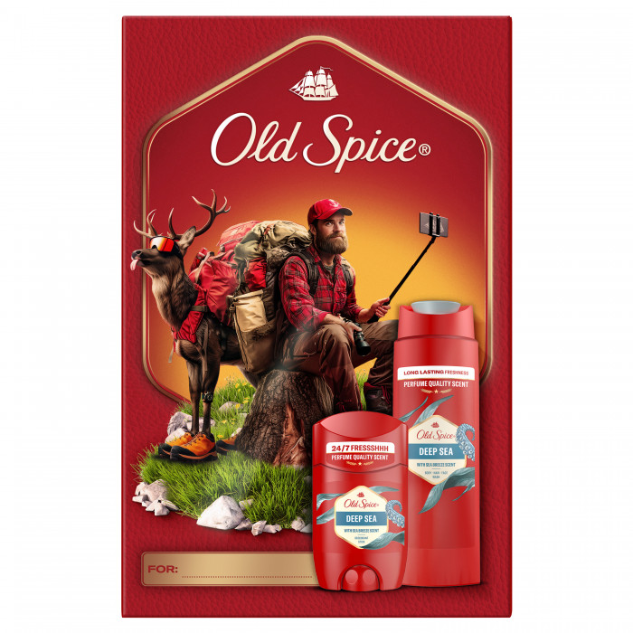 Old Spice kazeta DeepSea SG 250ml + Deodorant tuhý 50ml