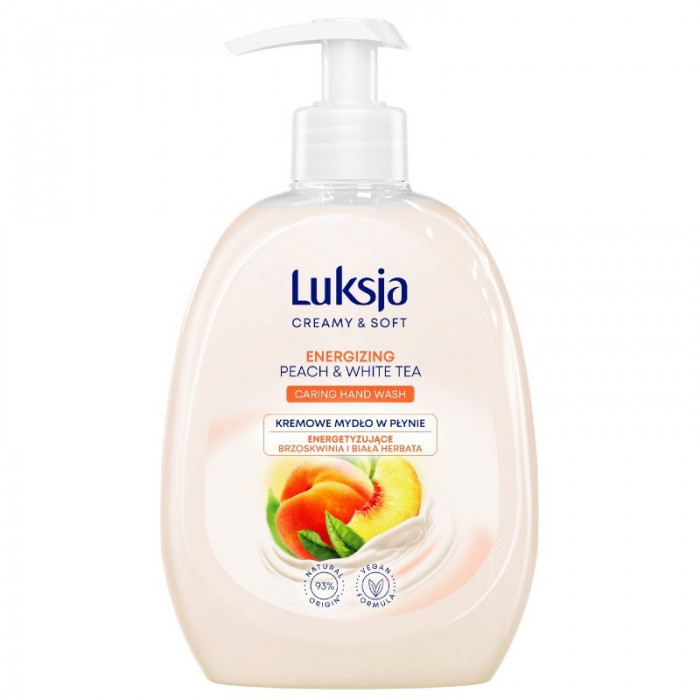 Luksja tekuté mýdlo Peach & White tea 500ml