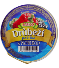 AGRICO Drůbeží paštika s Paprikou 130g