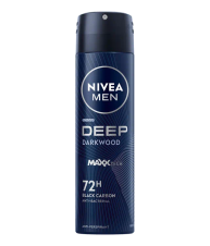 Nivea MEN Deodoranty spray 150ml DEEP Black Carbon - Darkwood