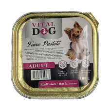 Vital Dog paštika - Hovězí 100g