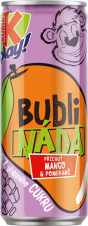 Kubík Play Bublináda MANGO-pomeranč 0,25L plech