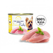 FINE DOG MINI EXCLUSIVE konzerva pro psy DRŮBEŽÍ 100% MASA 200g