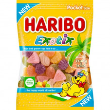 Haribo Exotic želé s ovocnými příchutěmi 80g