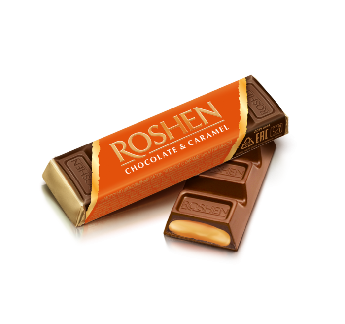 ROSHEN Čokoládové tyčinky - Karamel 30g