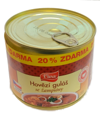 Viva - Hovězí guláš se žampiony 400g+20%