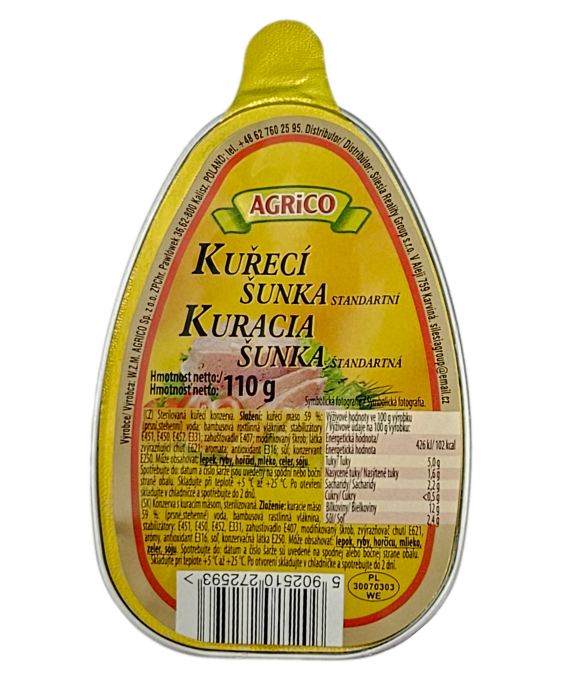 AGRICO Kuřecí Šunka standard 110g