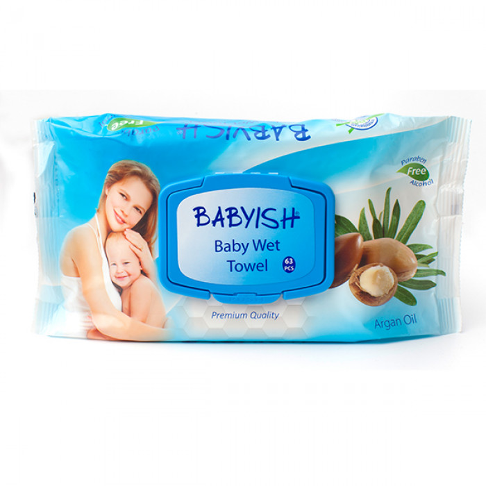 Babyish vlhčené ubrousky 72ks Argan oil