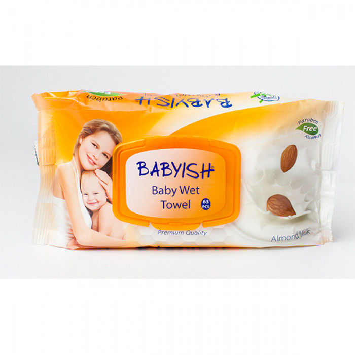 Babyish vlhčené ubrousky 72ks Almond oil