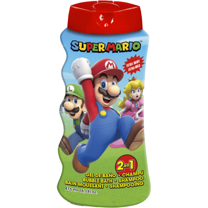 Super Mario 2v1 šampon&pěna do koupele 475ml