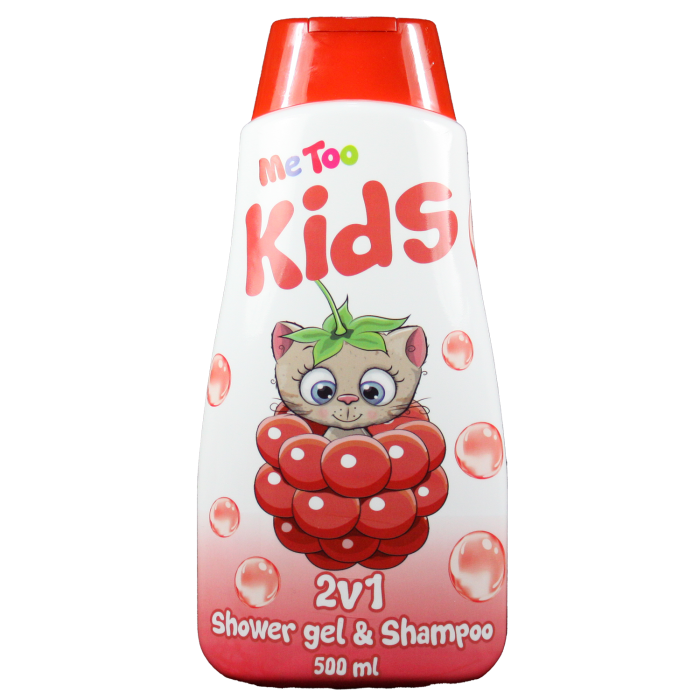 Me Too 2v1 Raspberry Kitten - šampon a sprchový gel 500ml