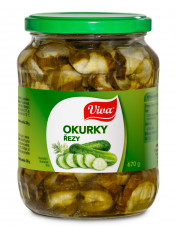 Viva - Okurky řezy ozdobné 670g